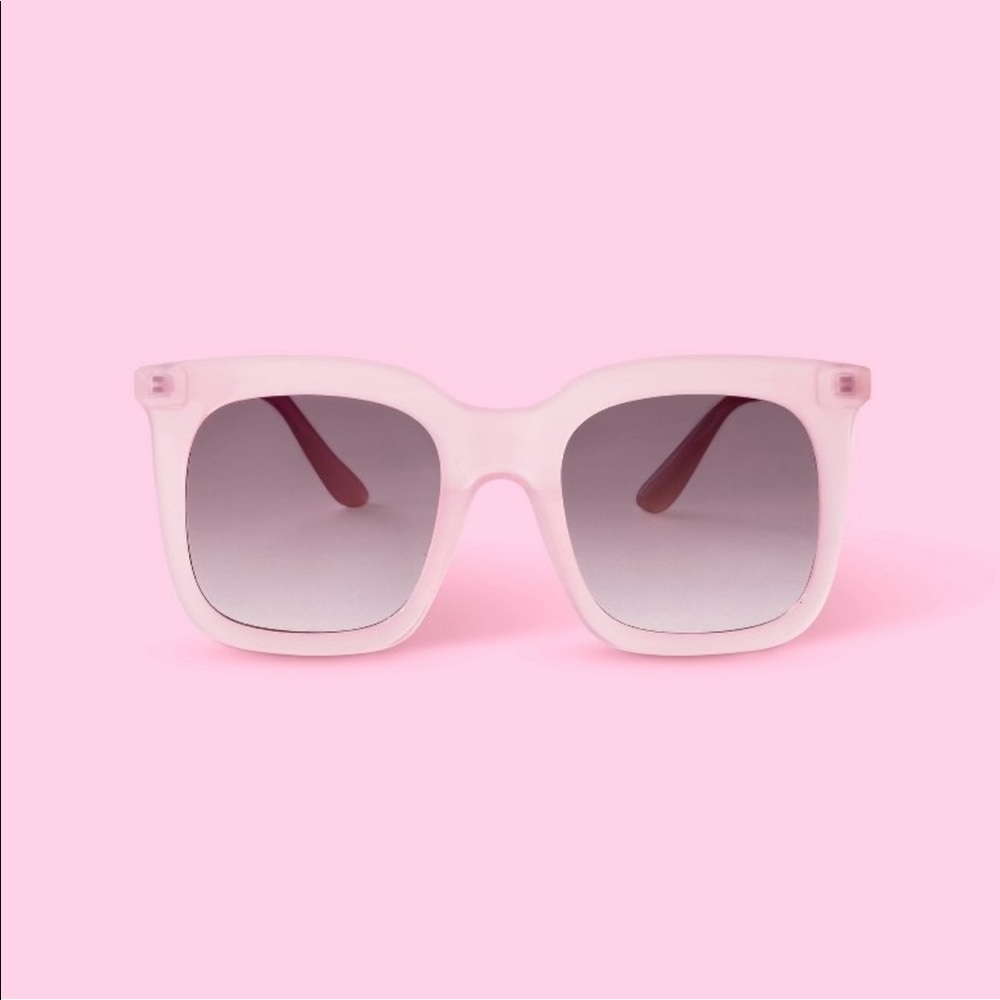 Stoney Clover Lane x Target - Oversized Square Light Pink Sunglasses BNWT